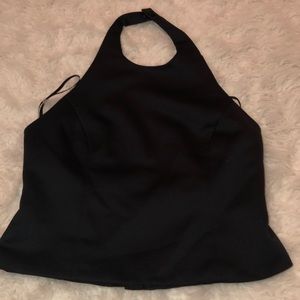 Black halter top